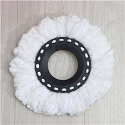 Швабра с отжимом и ведром на колёсиках с пластиковой центрифугой Доляна, 14 л, швабра, запасная насадка из микрофибры, МИКС