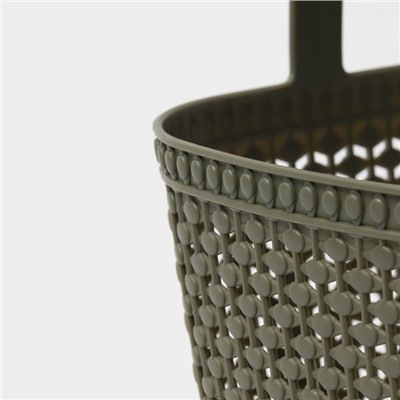 Корзина - сумка для хранения «Лукошко», пластик, 29×15×24.5 см, цвет МИКС