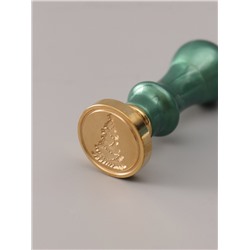 Подарочный набор для сургучной печати «Ёлка», печать, ручка, сургуч, 12.5×10×3.6 см