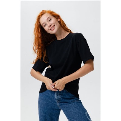 Футболка оверсайз женская 14415 (Черный)