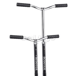 Самокат 2-х кол., черный, PU/ 145 мм,ABEC 7, в коробке