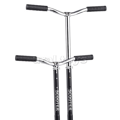 Самокат 2-х кол., черный, PU/ 145 мм,ABEC 7, в коробке