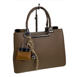 Женская сумка из искусственной кожи, цвет коричневый