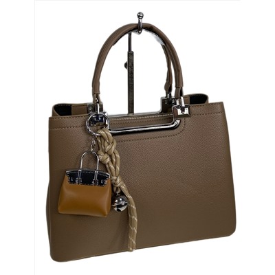 Женская сумка из искусственной кожи, цвет коричневый