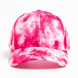 Кепка женская Tie-dye MINAKU, цвет фуксия, размер 54-56