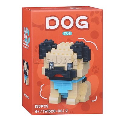 Конструктор "Милый мопс" (155 дет.) в коробке