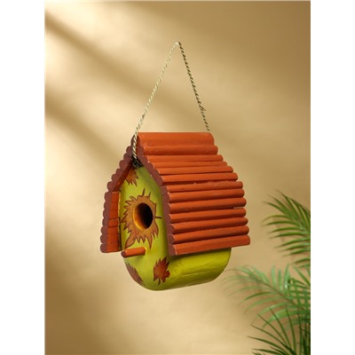 Подвесной декор «Скворечник», 23×15×18 см, дерево, жёлто-коричневый