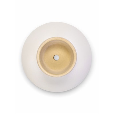 Декоративное кашпо - ваза для цветов «Кристофер», 13×13×8 см, керамическое, белое