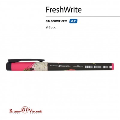 Ручка шариковая 0.7 мм "FreshWrite.Fresh  fruity. Питахайя" синяя 20-0214/91 Bruno Visconti