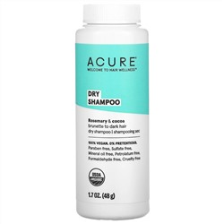 Acure, Dry Shampoo, Brunette to Dark Hair, Rosemary & Cocoa, 1.7 oz (58 g)
