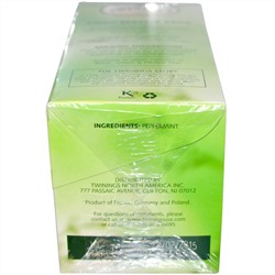 Twinings, Травяной чай, чистая перечная мята, без кофеина, 25 чайных пакетиков, 50 г (1,76 унции)