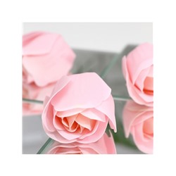 Мыльные розочки, розовые, набор 3 шт.