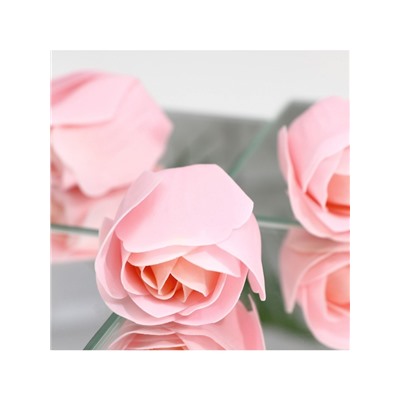 Мыльные розочки, розовые, набор 3 шт.