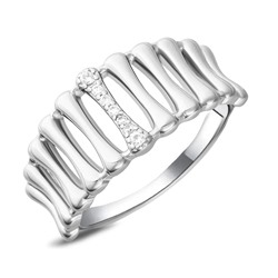 Кольцо, куб.циркон., BY-0257