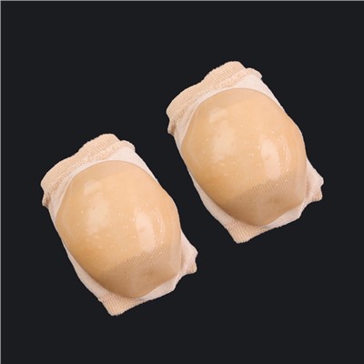 Напяточники для педикюра, текстильные, с силиконовыми вставками, универсальный размер, бежевые