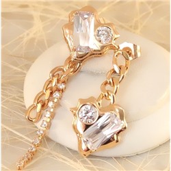 Серьги-гвоздики позолота  H01-13593
