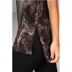 Женская удлиненная футболка с разрезами Happyfox