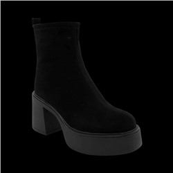 Ботинки из натуральной кожи на меху РМ-094-2 черные