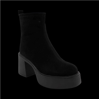 Ботинки из натуральной кожи на меху РМ-094-2 черные