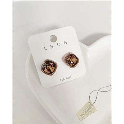 Серьги с кристаллами Swarovski