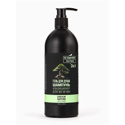Подарочный набор мужской DREAM NATURE SPA CARE «Японские мотивы», шампунь 500 мл, гель для душа 500 мл