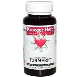 Kroeger Herb Co, Turmeric, 100 растительных капсул