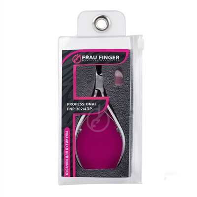 Frau Finger Кусачки маникюрные для кутикулы / Professional FNP-202/4DP, двойная пружина, ручная заточка, 4 мм