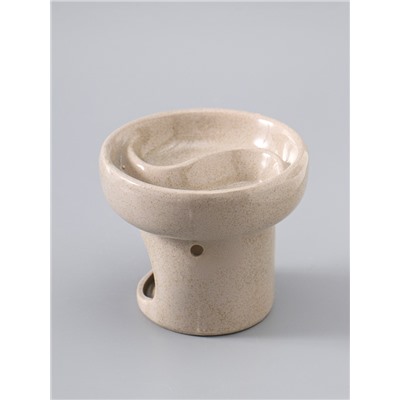 УЦЕНКА Аромалампа керамика "Меридиан" белый песок 11,5х11,5х10 см