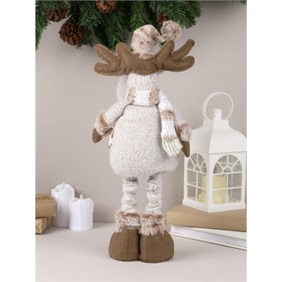 Новогоднее украшение Олень на телескопических ножках 47/59 см / NA107 /уп 60/