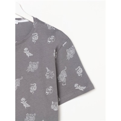 Пижама мужская (футболка, шорты) KAFTAN Tiger, размер 56