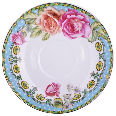 25789 Кофейный сервиз"Розы"12пр,90мл костяной фарфор LR(х16)