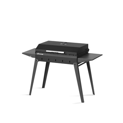 Мангал «Классика 600К», 100.2×38×69 см, 2 мм, складные ножки, боковые полки, крышка