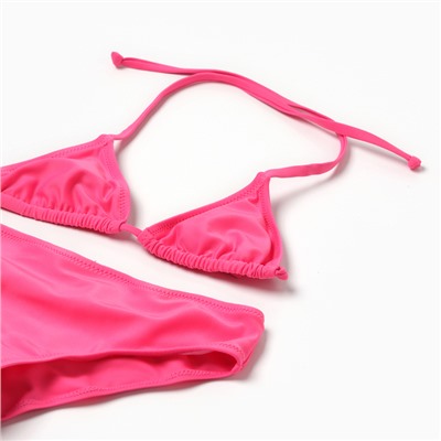 Купальник раздельный для девочек, цвет розовый, рост 104-110 см