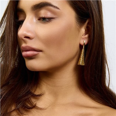 Серьги с подвеской ювелирная бижутерия Итальянское золото (покрытие желтое 14к) , арт.217.437