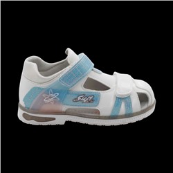 Сандалии В567-18 бело голубые