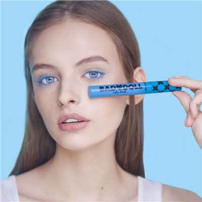 Тушь для ресниц цветная объемная голубая