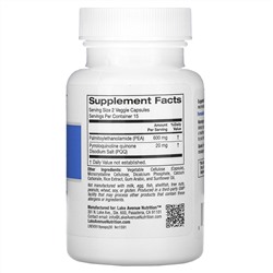 Lake Avenue Nutrition, ПЭА 600 мг, PQQ 20 мг, 30 растительных капсул