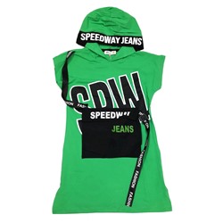 76895 Платье для девочки с капюшоном