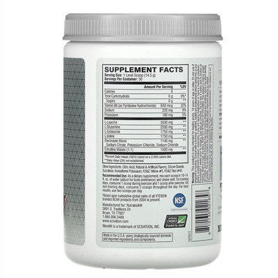 Xtend, The Original, 7 г аминокислот с разветвленной цепью (BCAA), со вкусом итальянского красного апельсина, 435 г (15,3 унции)