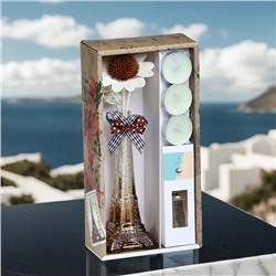 Набор подарочный «Париж» (диффузор и свечи) кофе, «Богатство Аромата»