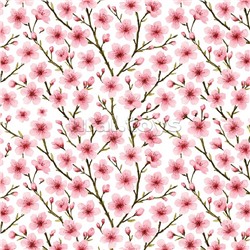Упаковочная бумага "Розовые цветочки" 70х100