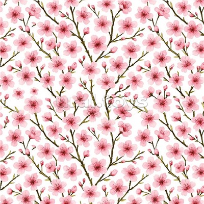 Упаковочная бумага "Розовые цветочки" 70х100