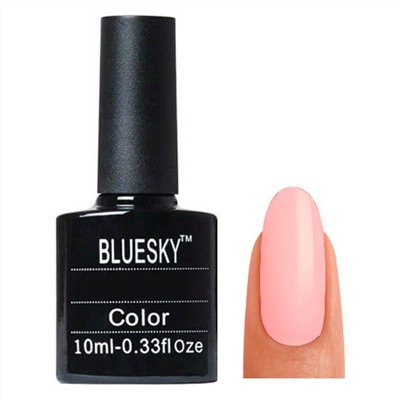 Bluesky Гель-лак для ногтей / Classic 137 SU, светлый розово-персиковый, 10 мл