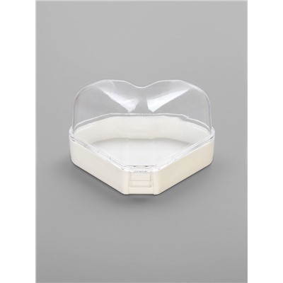 Ванночка для грызунов, 14×10.4 см, угловая, с лопаткой, пластик, белая