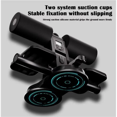 Тренажер для пресса с двойными присосками, регулируемой высотой