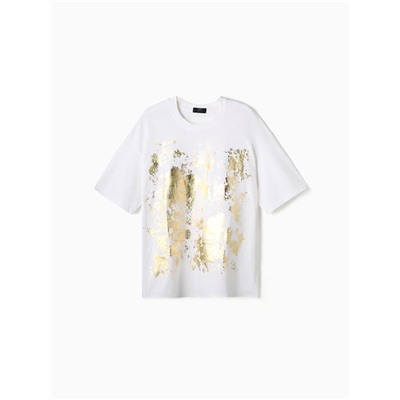 Футболка женская MIST Gold, размер 42, белая