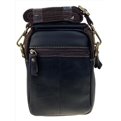 Сумка мужская из натуральной кожи, цвет шоколад