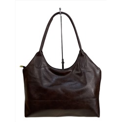 Женская сумка из искусственной кожи, цвет шоколад