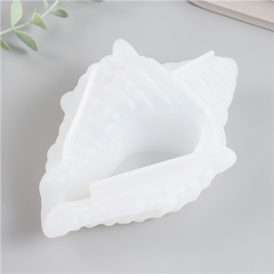 Молд силиконовый «Подсвечник ракушка» 18×12 см