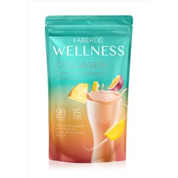Протеиновый коктейль с коллагеном и жиросжигающим комплексом Wellness, вкус «Тропические фрукты»
